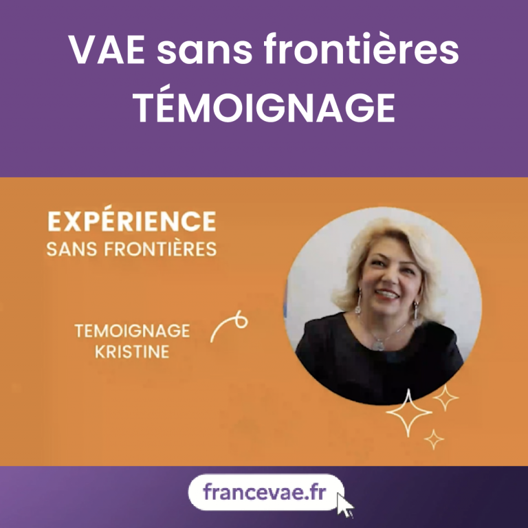 La VAE n’a pas de frontière ! Témoignage