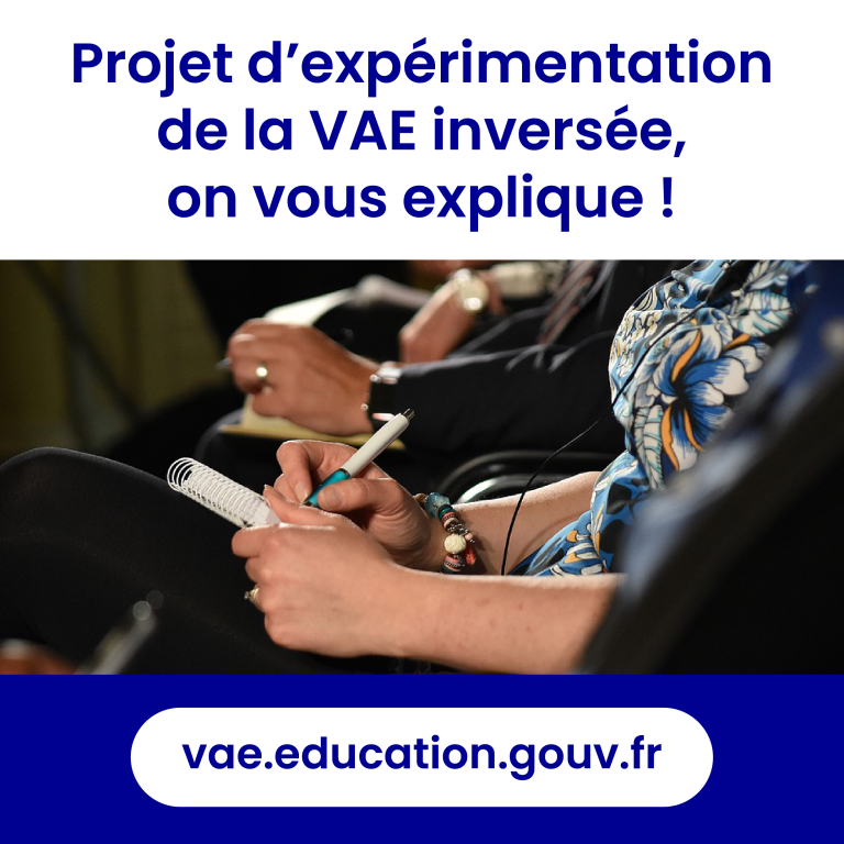 Projet d’expérimentation de la VAE inversée, on vous explique !